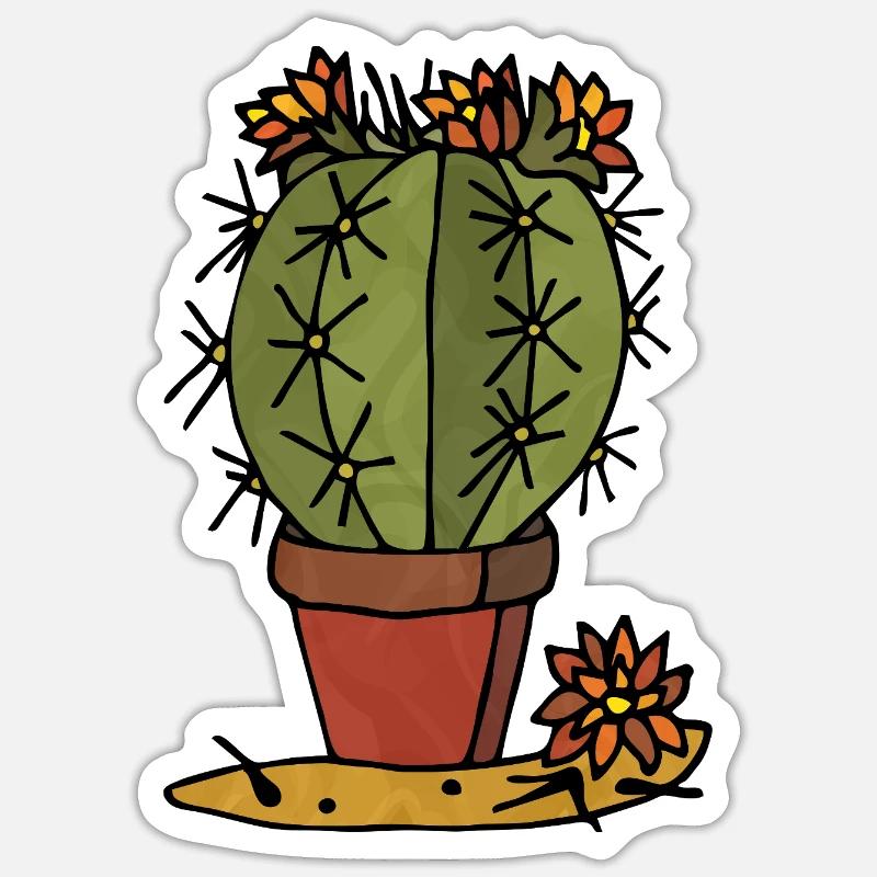 Fleur - Sticker taille S (10 x 10 cm) - blanc mat