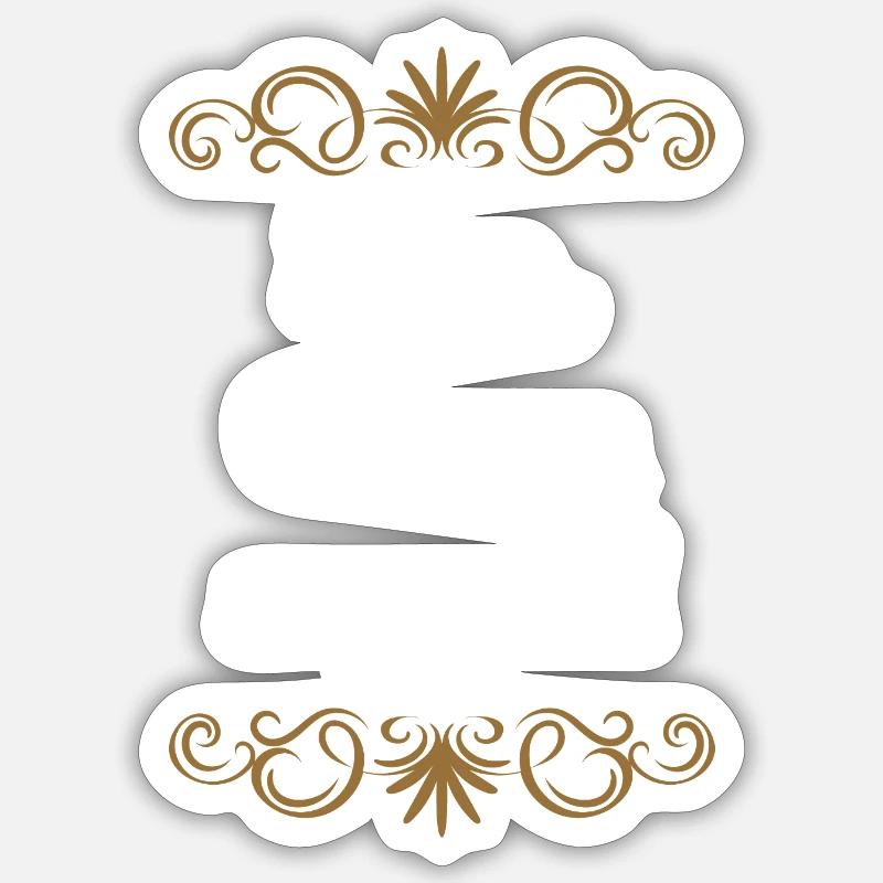 Drôle Citation Perceval  - Sticker taille S (10 x 10 cm) - blanc mat