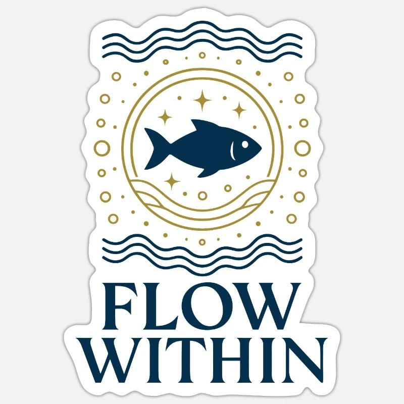 Flow Within Sticker size S (10 x 10 cm)