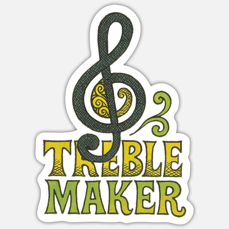 Treble Maker Emblem Sticker size S (10 x 10 cm)