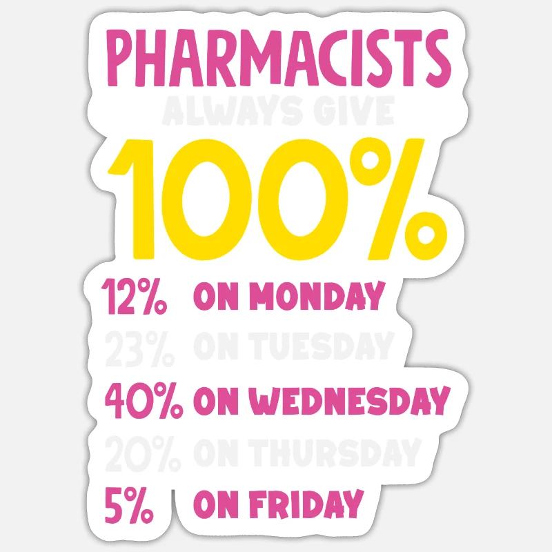 Pharmacist Pharmaceutical Technical Sticker size S (10 x 10 cm)