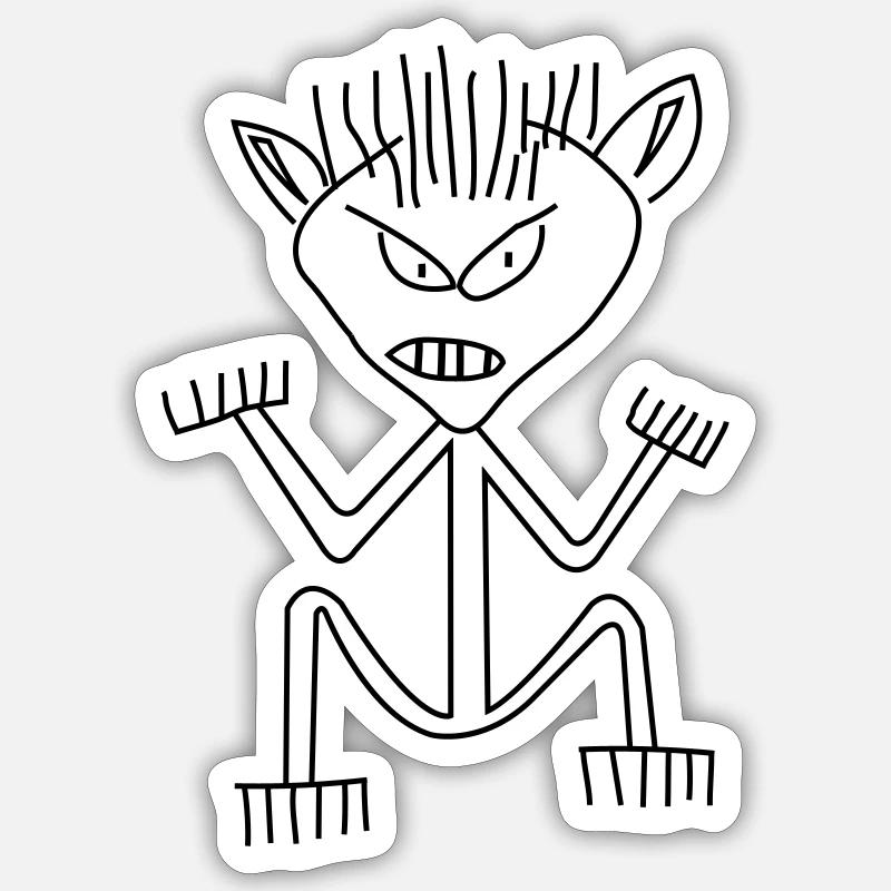 Schlechter Tag Sticker Größe S (10 x 10 cm)