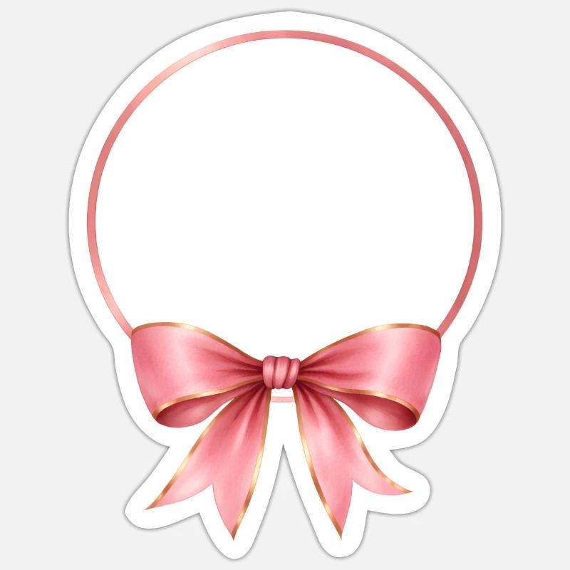 Loop circle can be personalized - Sticker size S (10 x 10 cm) - white matte