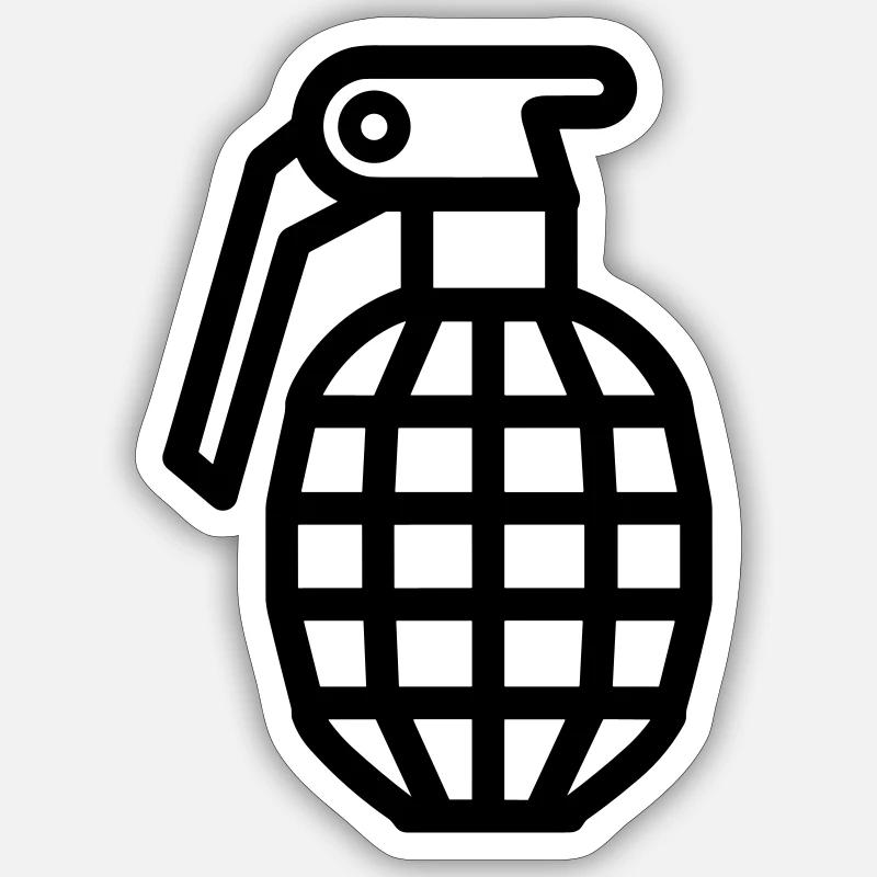 Grenada - Sticker Größe S (10 x 10 cm) - Mattweiß