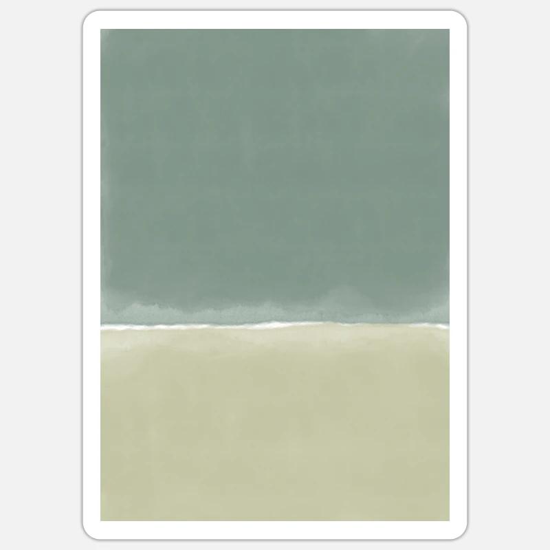 Green blocks - customizable Sticker size S (10 x 10 cm)