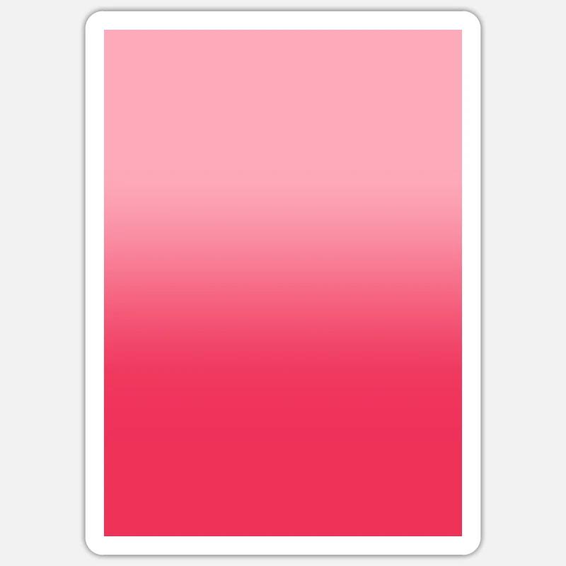 Gradient - pink red customizable Sticker size S (10 x 10 cm)