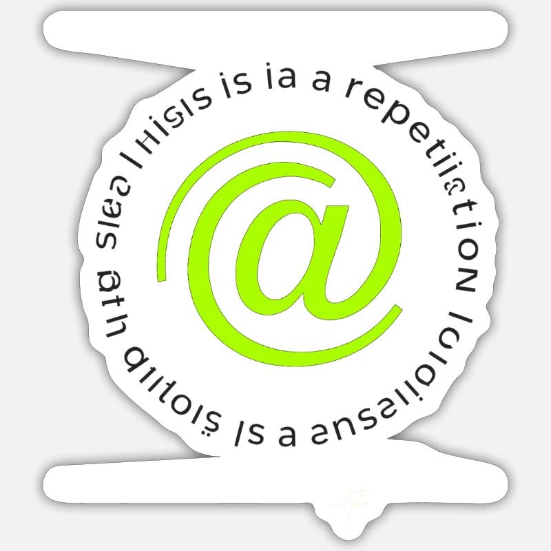 Réplication du logo Neon @ Circle Sticker taille S (10 x 10 cm)
