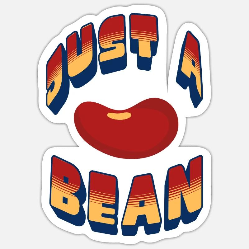 Just a Bean - Sticker size S (10 x 10 cm) - white matte