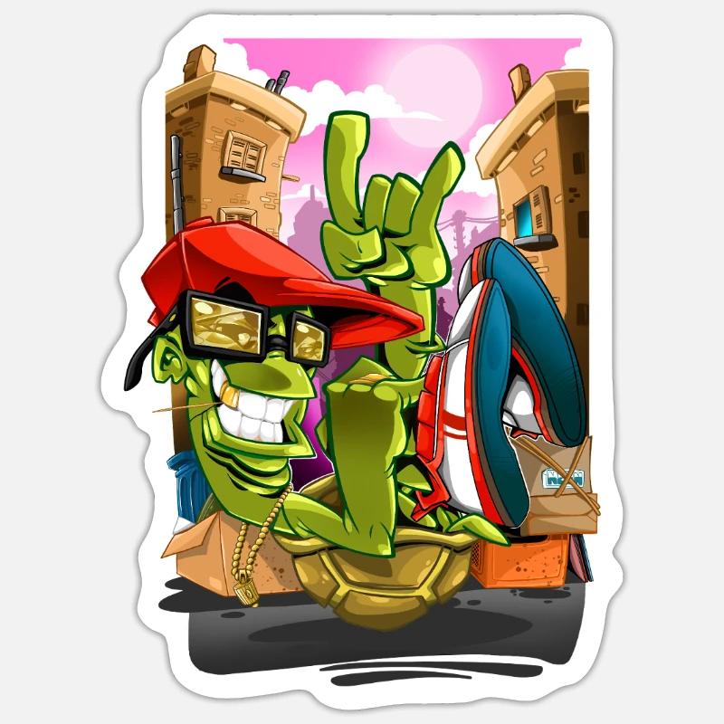 Breakdancing - Sticker size S (10 x 10 cm) - white matte