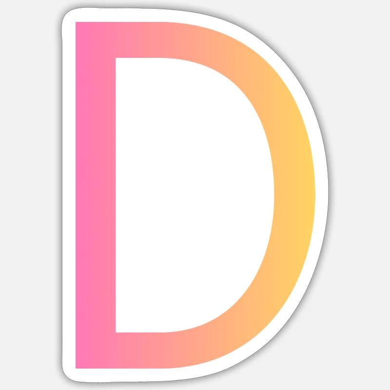 D - Sticker size S (10 x 10 cm) - white matte