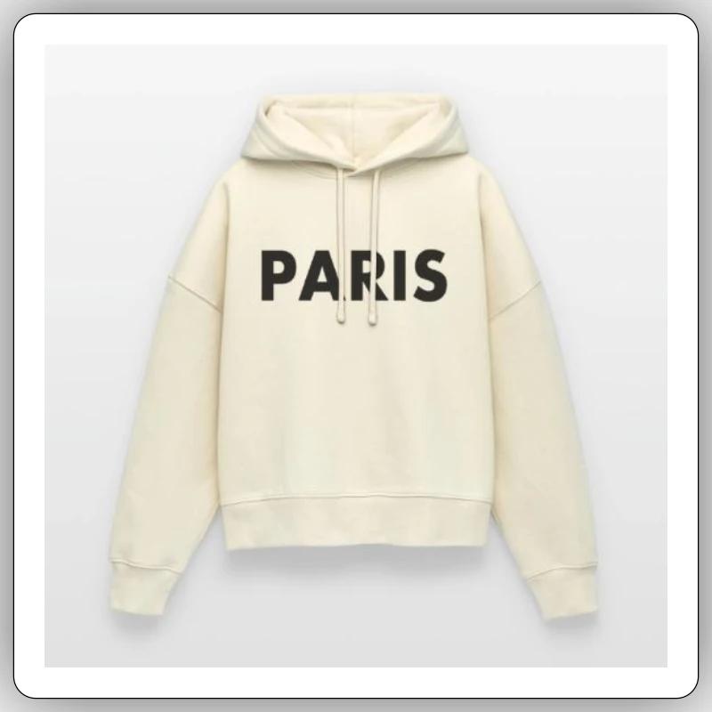 Paris Women's Pullover Hoodie Sticker size S (10 x 10 cm)
