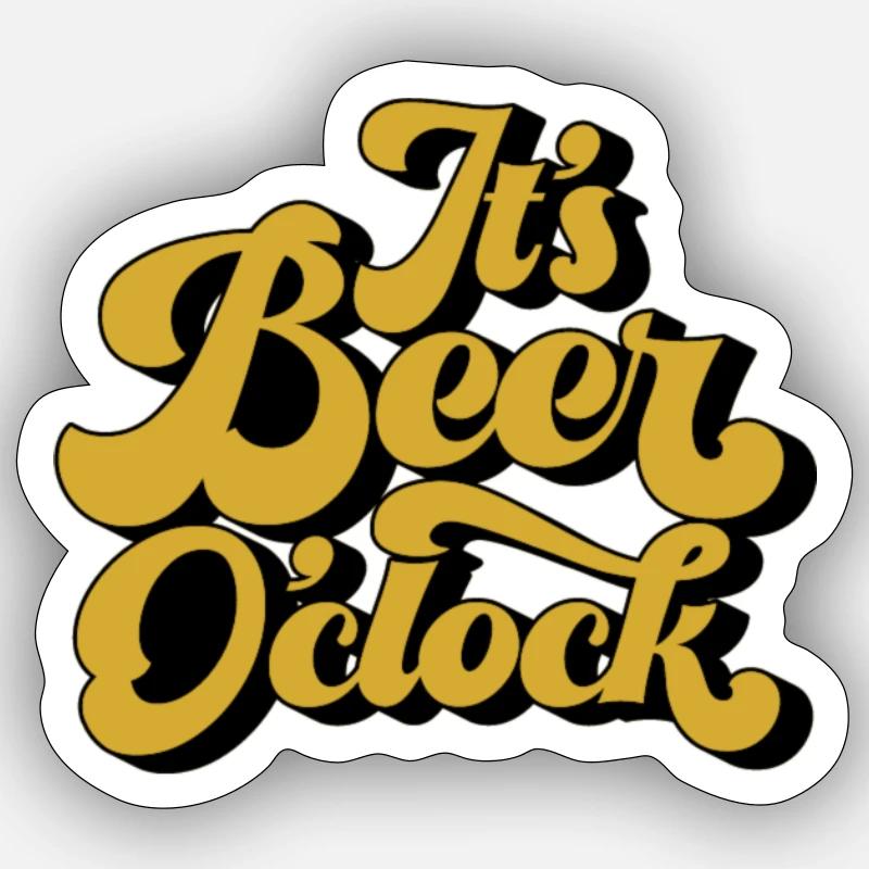 Einfach Bierig Sticker Größe S (10 x 10 cm)