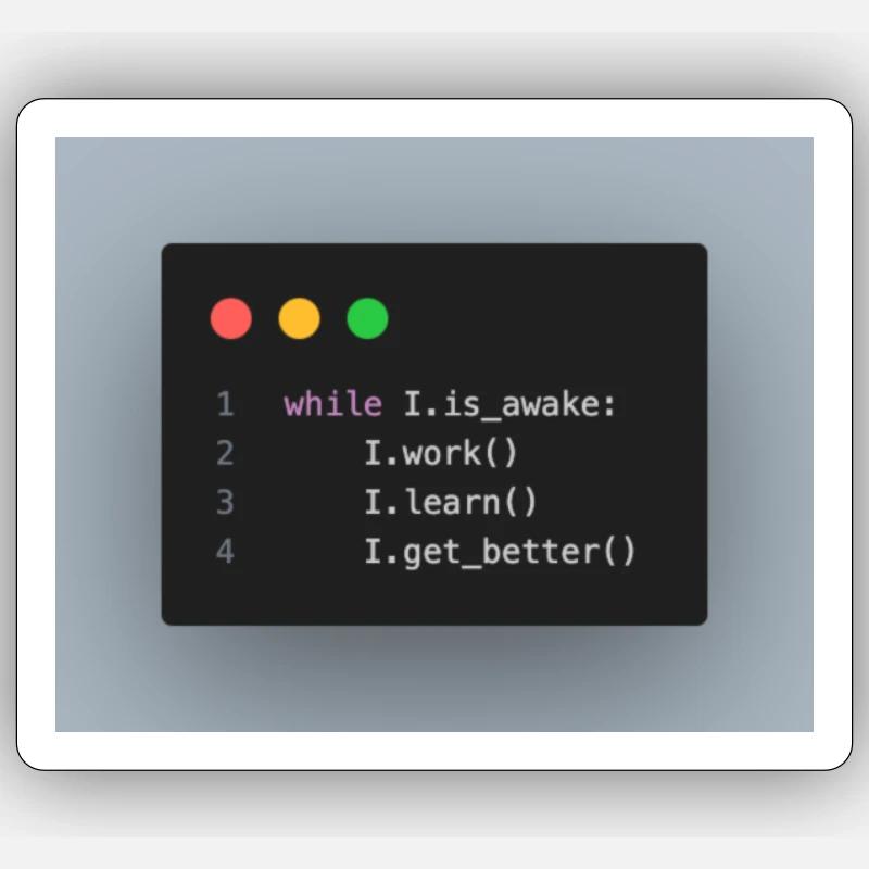 Coding is Life Sticker Größe S (10 x 10 cm)