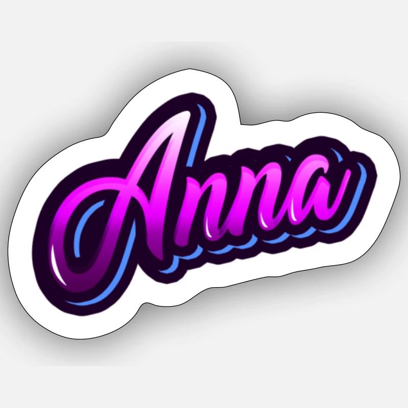 ANNA - Your personalized design Sticker size S (10 x 10 cm)