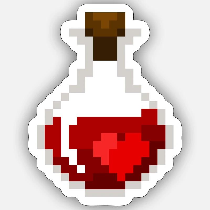 Potion de guérison Sticker taille S (10 x 10 cm)