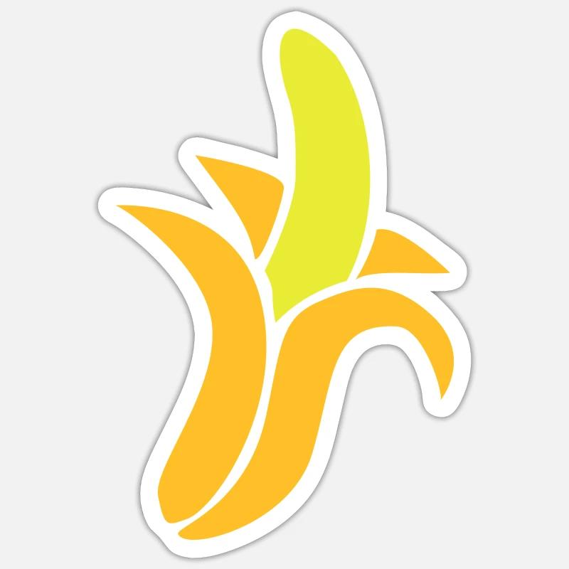 Banane Sticker Größe S (10 x 10 cm)