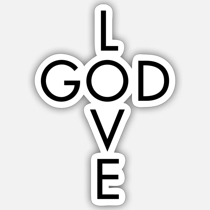 Cher Dieu - Sticker taille S (10 x 10 cm) - blanc mat