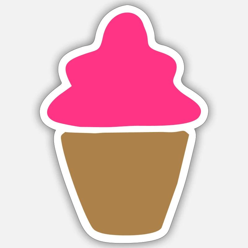 Cupcake Baking Gift Sticker size S (10 x 10 cm)