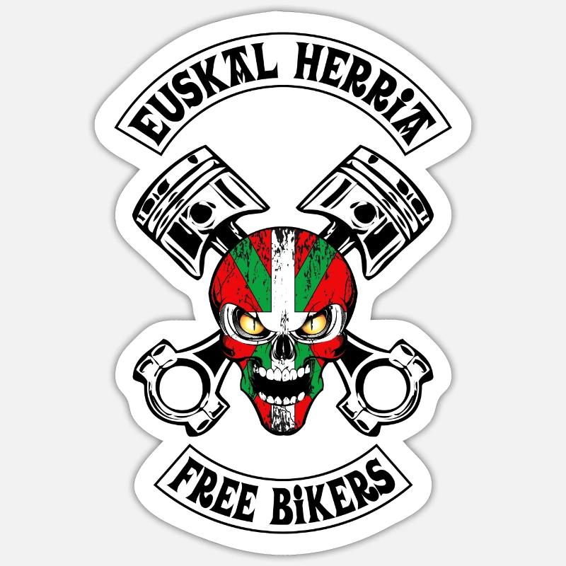 Basques Bikers Sticker taille S (10 x 10 cm)