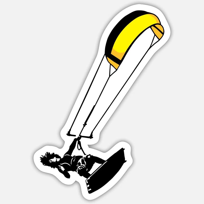 kite-surf Sticker size S (10 x 10 cm)