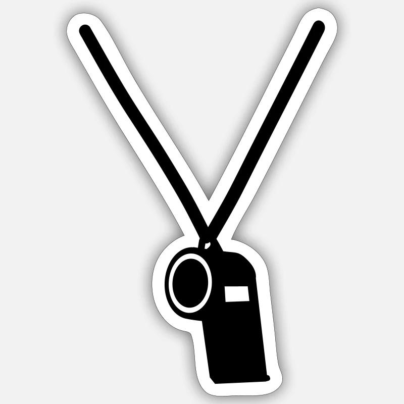 Pfeife Sticker Größe S (10 x 10 cm)