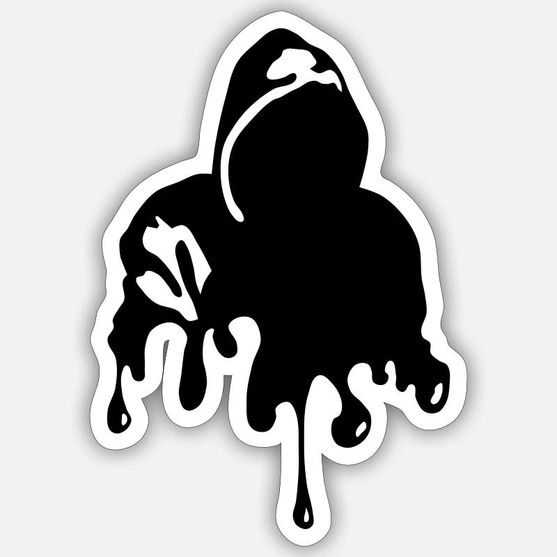 Graffiti - Sticker Größe S (10 x 10 cm) - Mattweiß