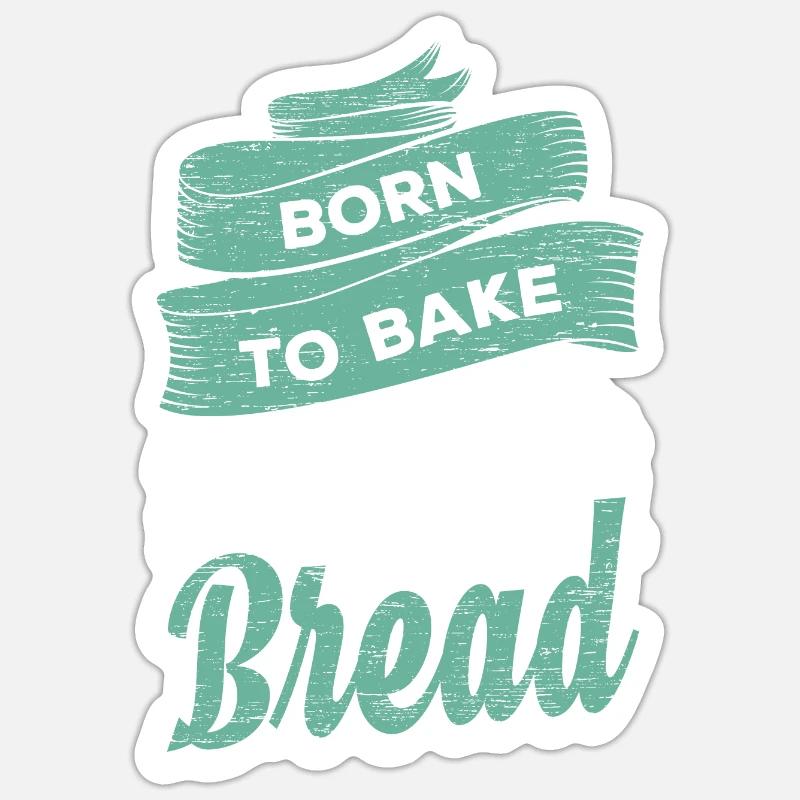 Baking bread baker Sticker size S (10 x 10 cm)