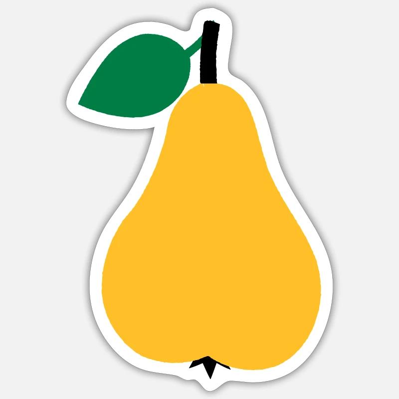 pear Sticker size S (10 x 10 cm)