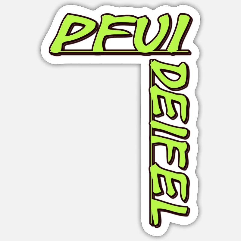 Pfui Deifel Sticker taille S (10 x 10 cm)
