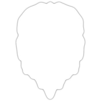 Löwe Geometrisch Geometrie - weiß - Sticker Größe S (10 x 10 cm) - Mattweiß - Vorne