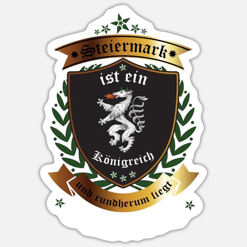 Steiermark Sticker Größe S (10 x 10 cm)