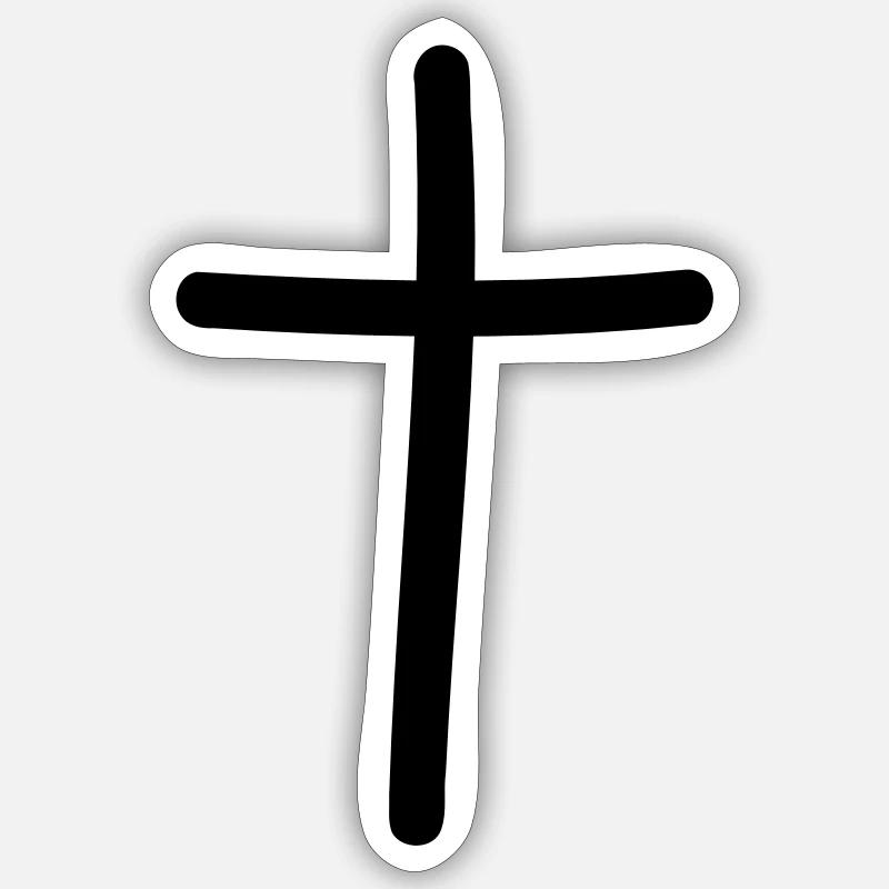 Croix Sticker taille S (10 x 10 cm)