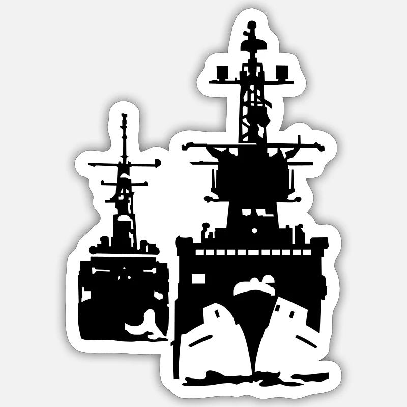 Zerstörer Sticker Größe S (10 x 10 cm)