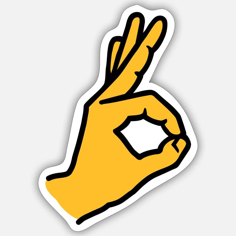 Doigt Sticker taille S (10 x 10 cm)