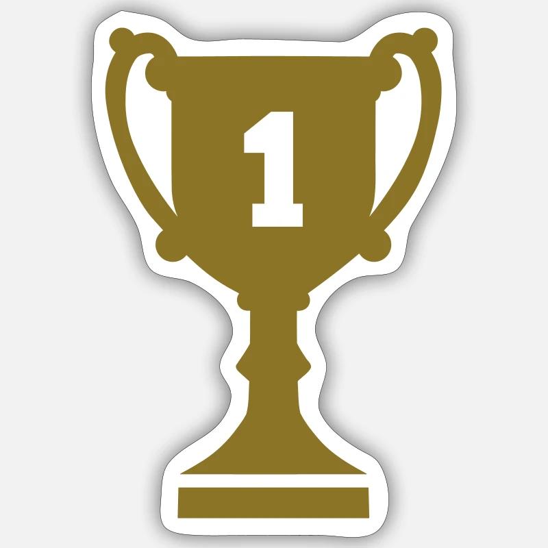 Coupe - Sticker taille S (10 x 10 cm) - blanc mat