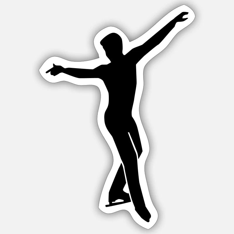Eiskunstlauf Sticker Größe S (10 x 10 cm)
