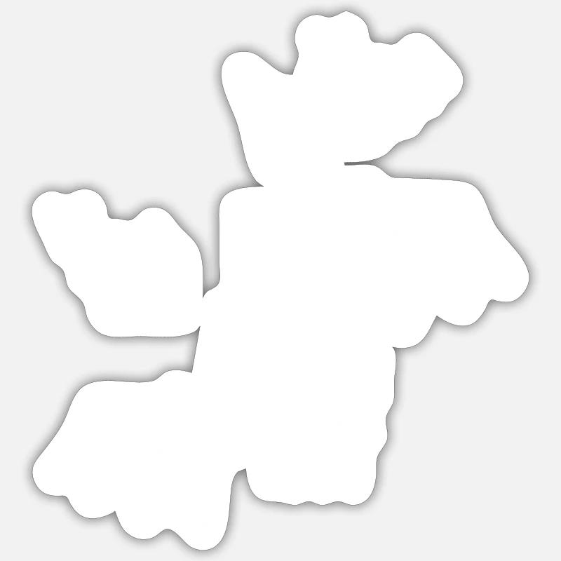 Fledermäuse weiß Sticker Größe S (10 x 10 cm)