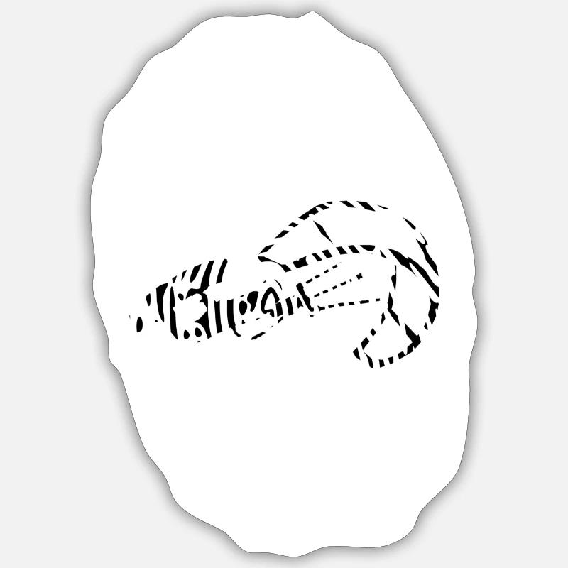Empreinte de kitesurf - Sticker taille S (10 x 10 cm) - blanc mat