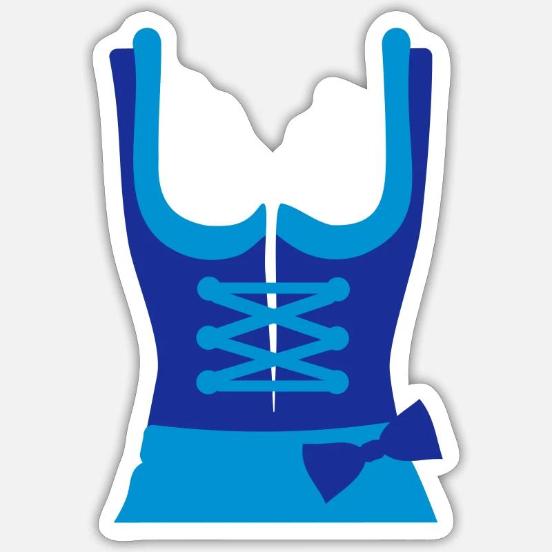 Dirndl Sticker Größe S (10 x 10 cm)