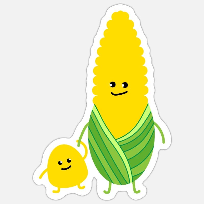 Corn with child Sticker size S (10 x 10 cm)