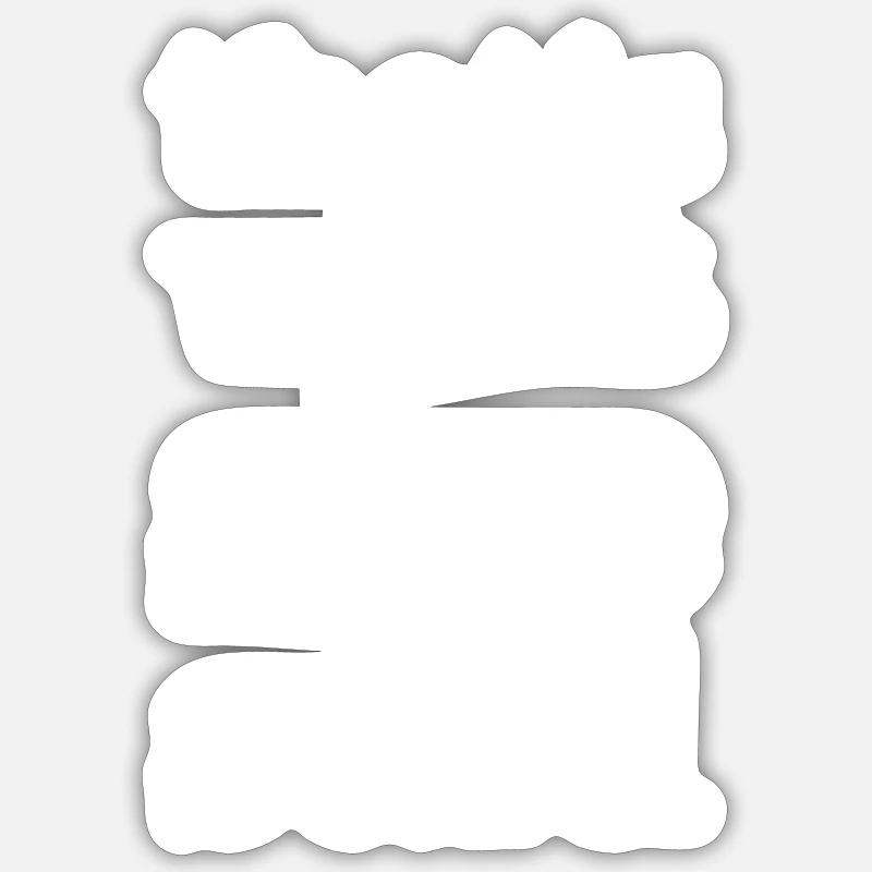 Das ist, was sie sagte - Sticker Größe S (10 x 10 cm) - Mattweiß