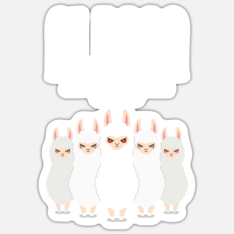 Alpaca Squad Sticker taille S (10 x 10 cm)