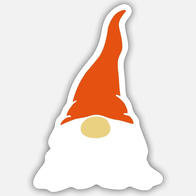 Imp dwarf funny cute vector design Sticker size S (10 x 10 cm)