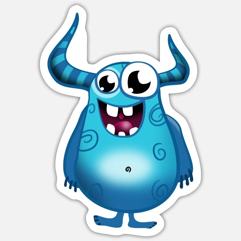 monstre Sticker taille S (10 x 10 cm)