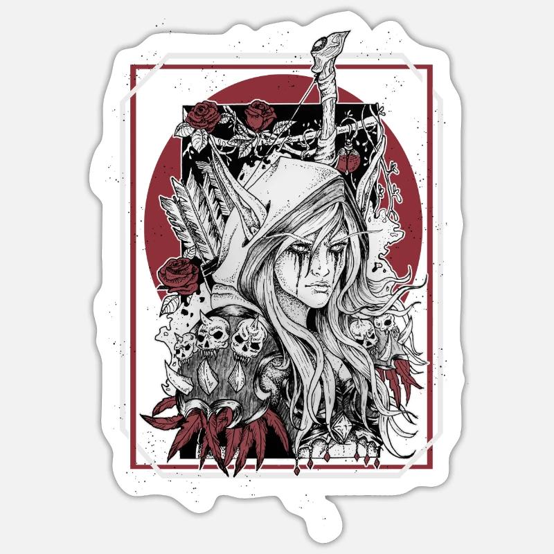 Sylvanas Sticker size S (10 x 10 cm)