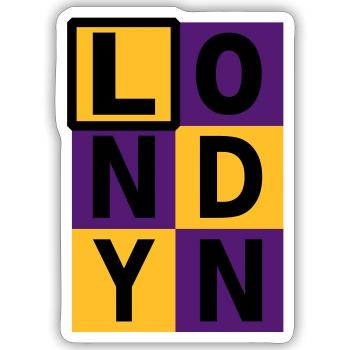 London - Sticker Größe S (10 x 10 cm) - Mattweiß - Vorne