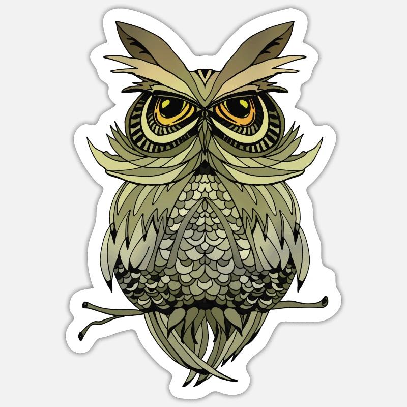 Bird - Sticker size S (10 x 10 cm) - white matte