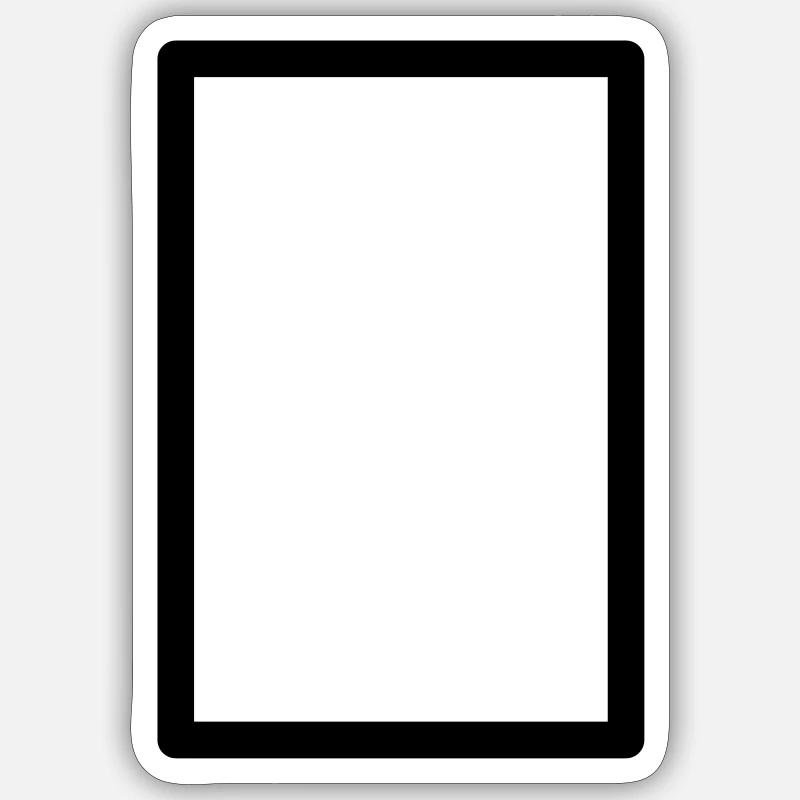 Mahjong White Dragon - Sticker Größe S (10 x 10 cm) - Mattweiß