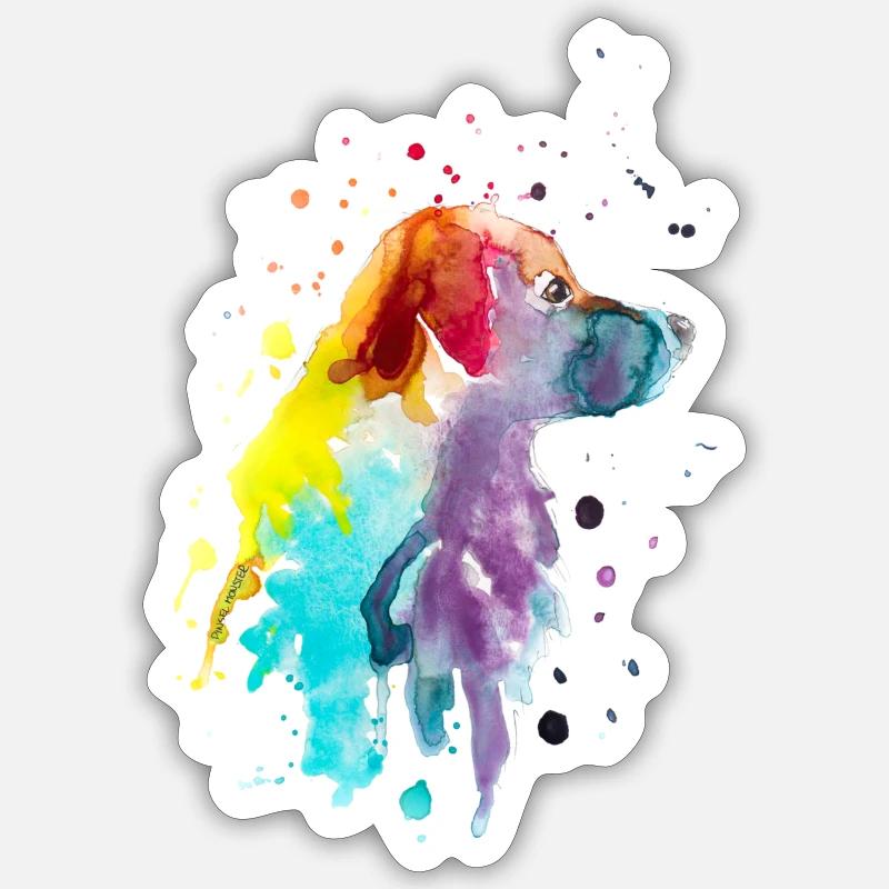 Australian Shepherd - Sticker size S (10 x 10 cm) - white matte