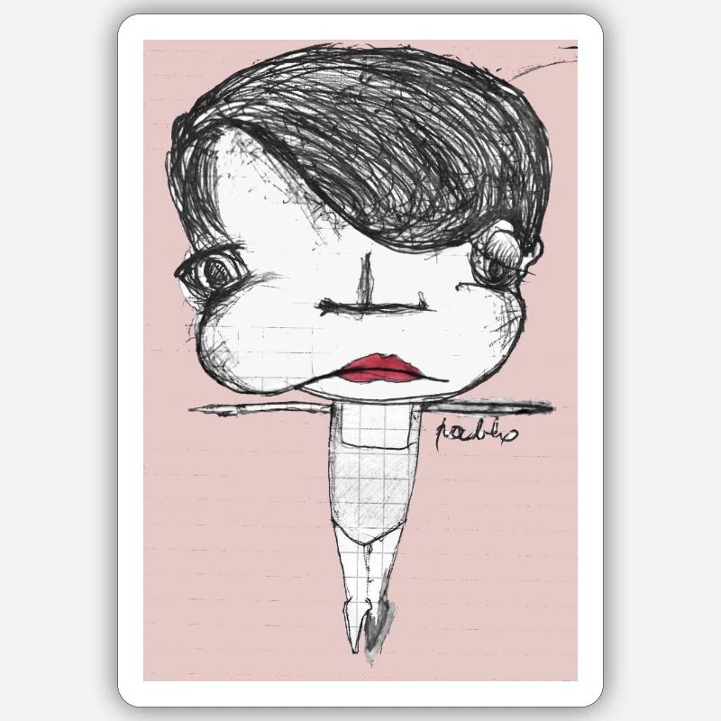 dancer - Sticker size S (10 x 10 cm) - white matte